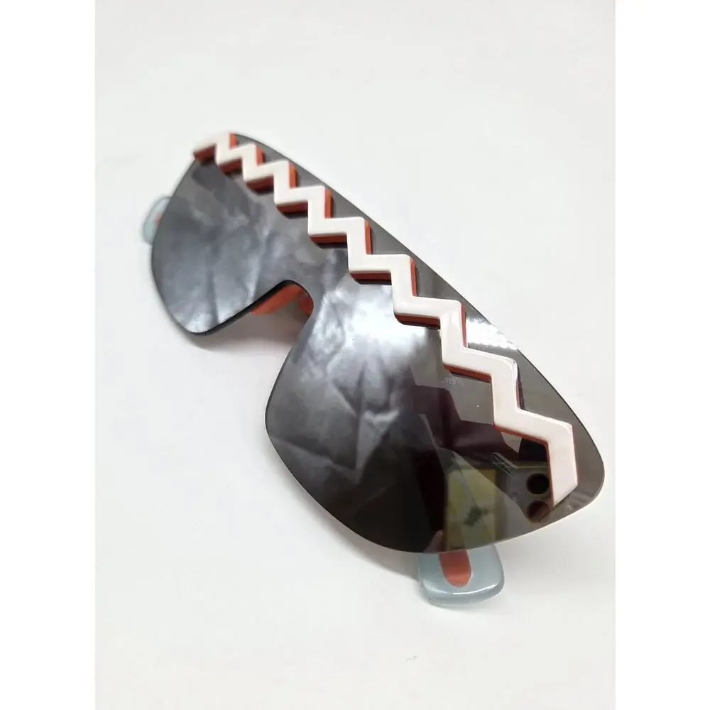 Kenzo X H&M Sunglasses‎ Collection Orange White Zig Zag